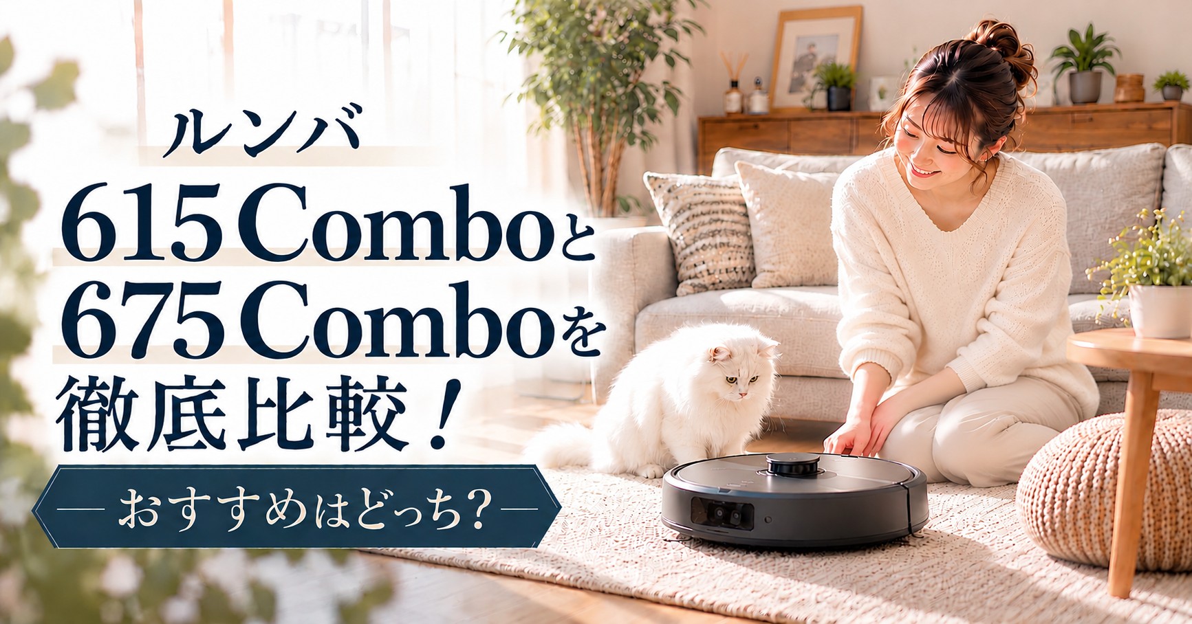 ルンバ675と615の違いを比較