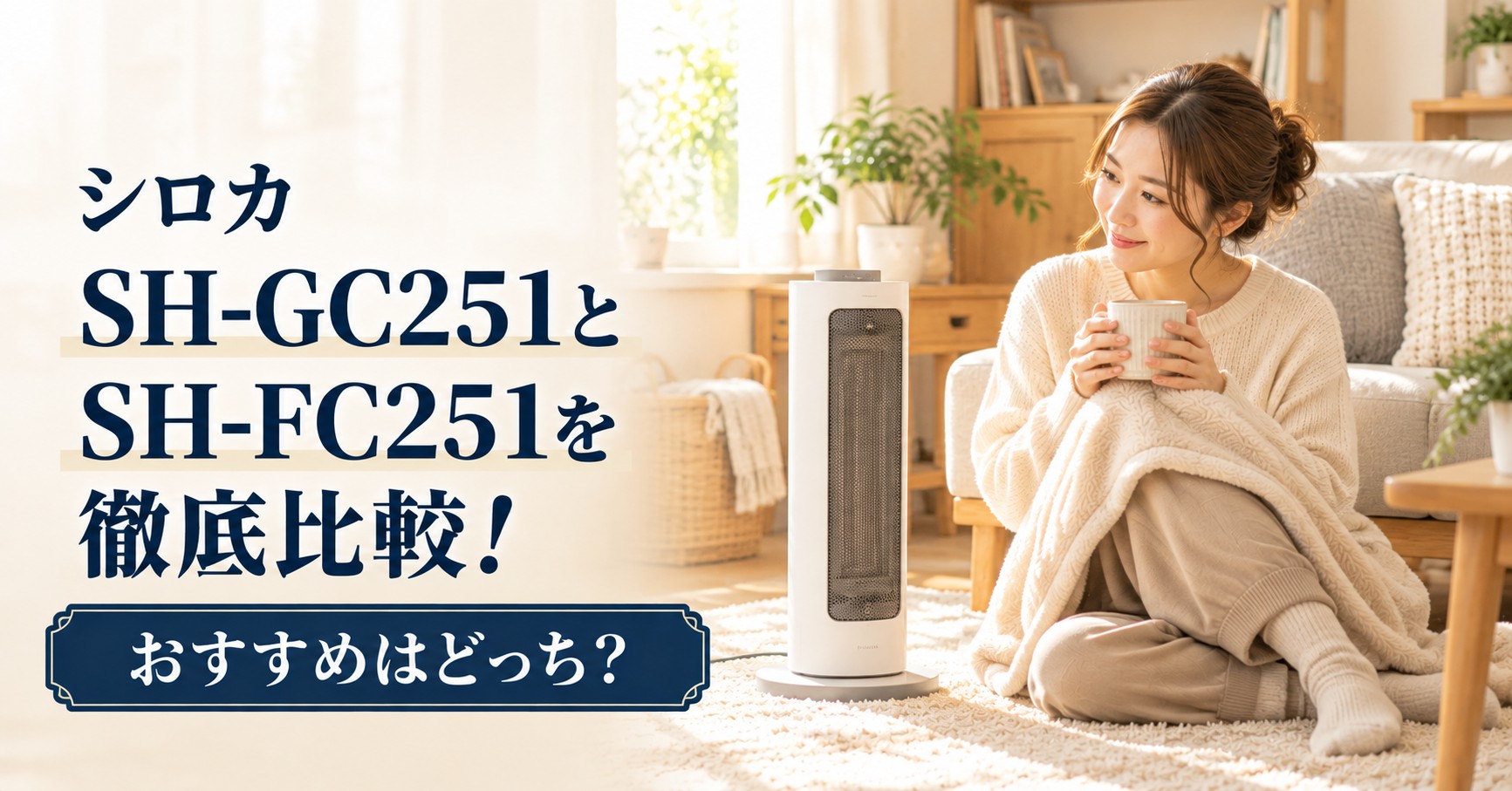 シロカSH-GC251とFC251の違いを徹底比較